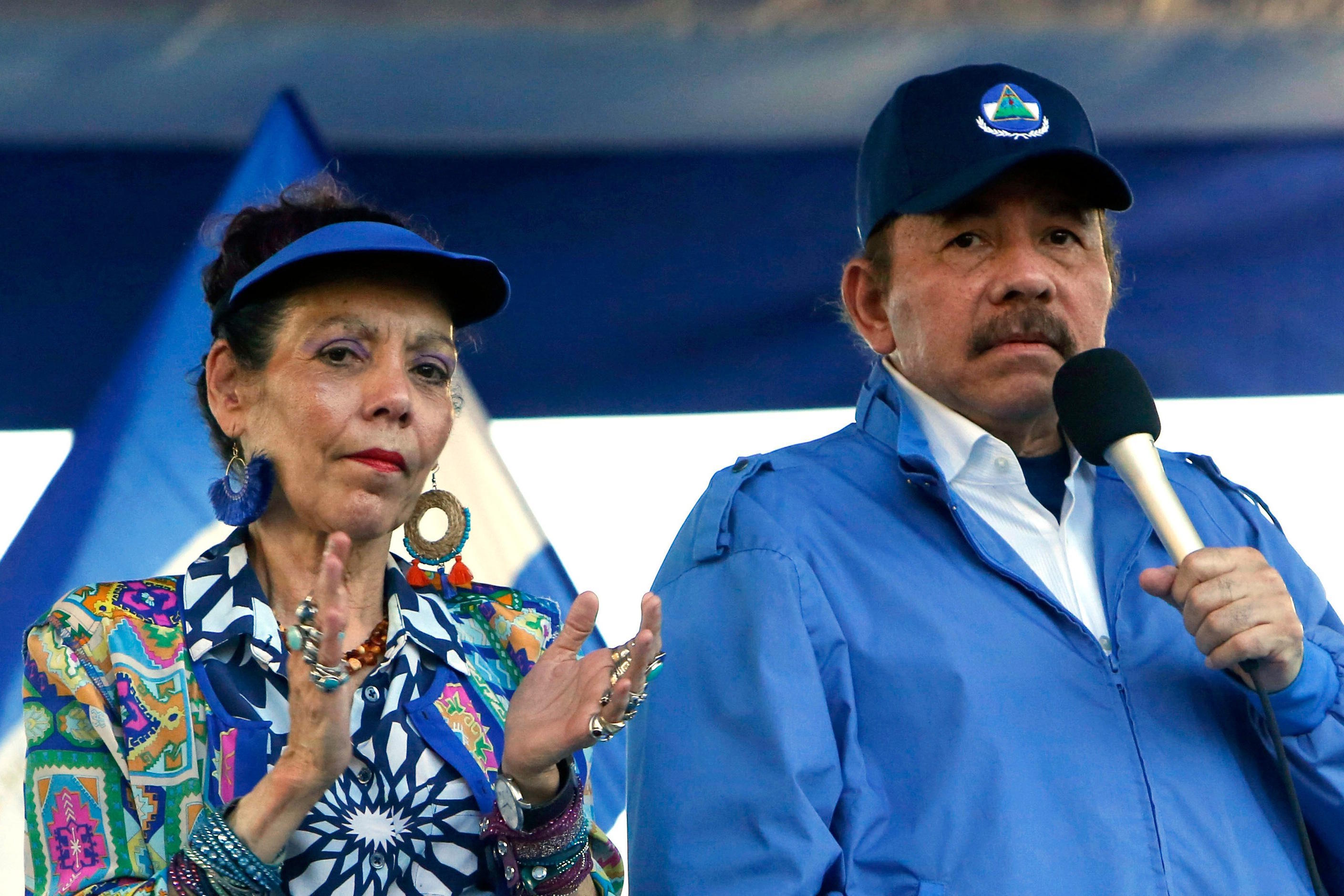 President Daniel Ortega and his wife, Vice President Rosario Murillo.