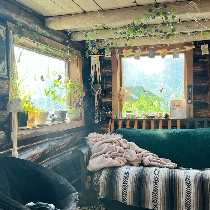 You Have No Worries: 19-Year-Old Lives In Remote Cabin She Rents For $275 A Month