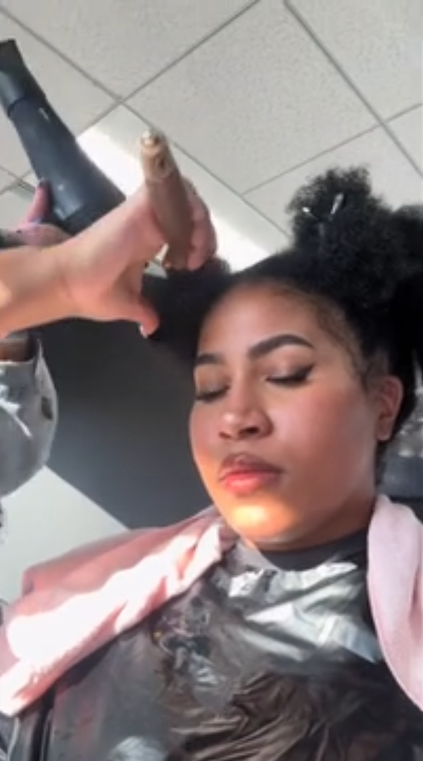 Straightening my afro hair transformation reveal