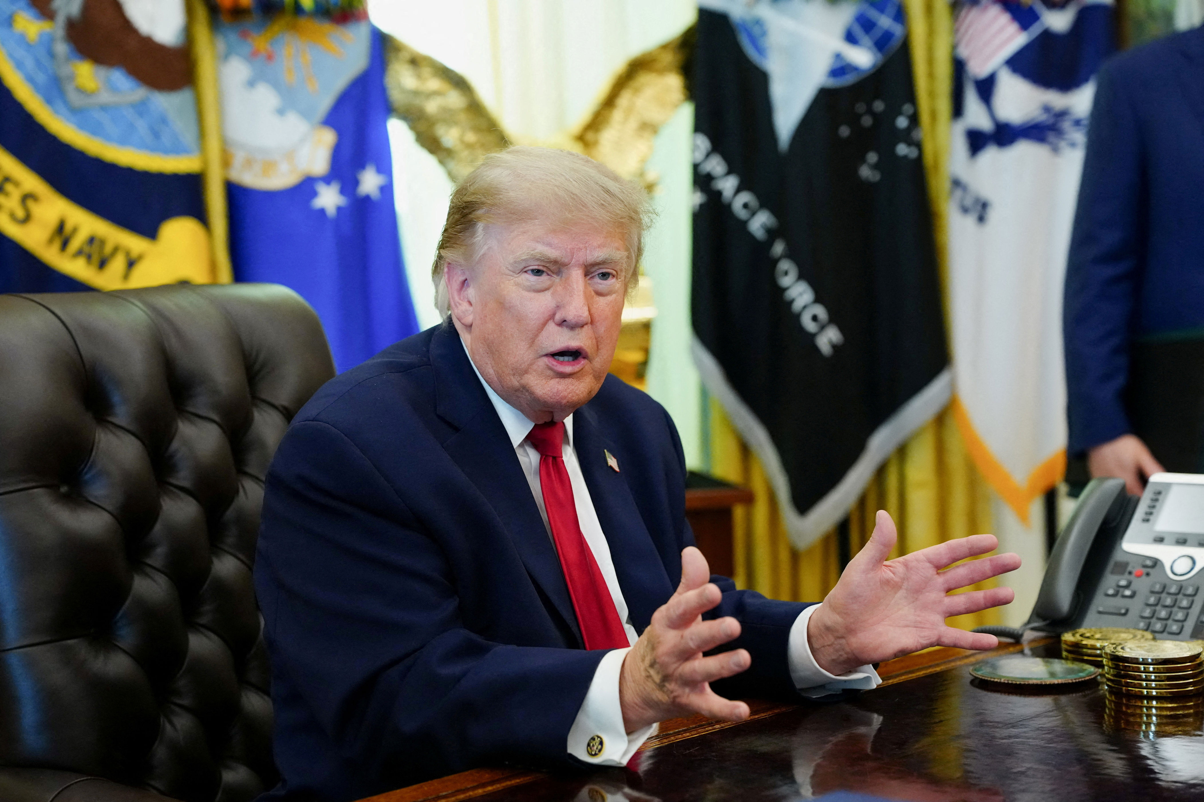 Trump initially sought to downplay Pickaxe Mountain (Reuters)