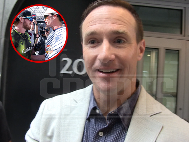 Drew Brees supports Tom Brady's potential WWE showdown with Logan Paul