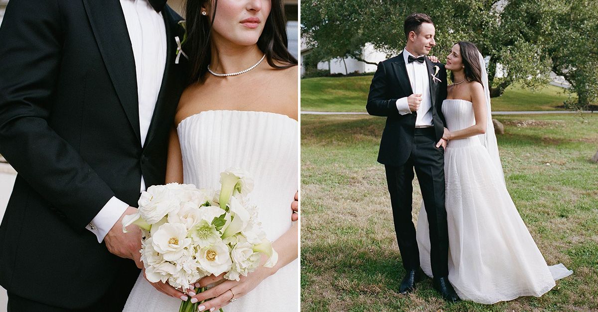 A barbecue dinner and a Danielle Frankel dress set the tone for this fashion editor's Texas wedding