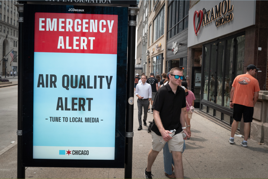 Map shows where Canadian wildfire smoke to smother us into August