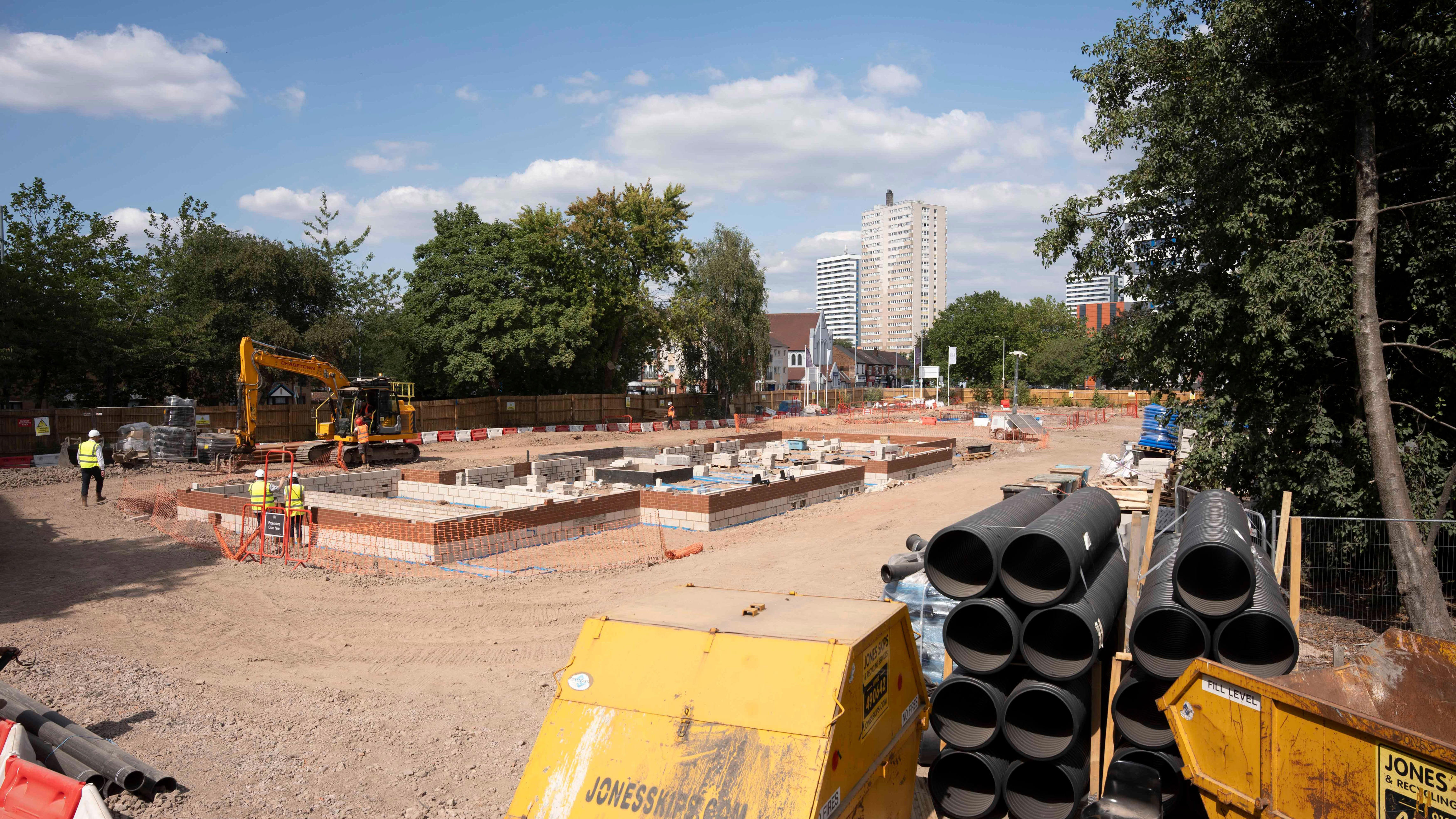 Construction work has now started at the site