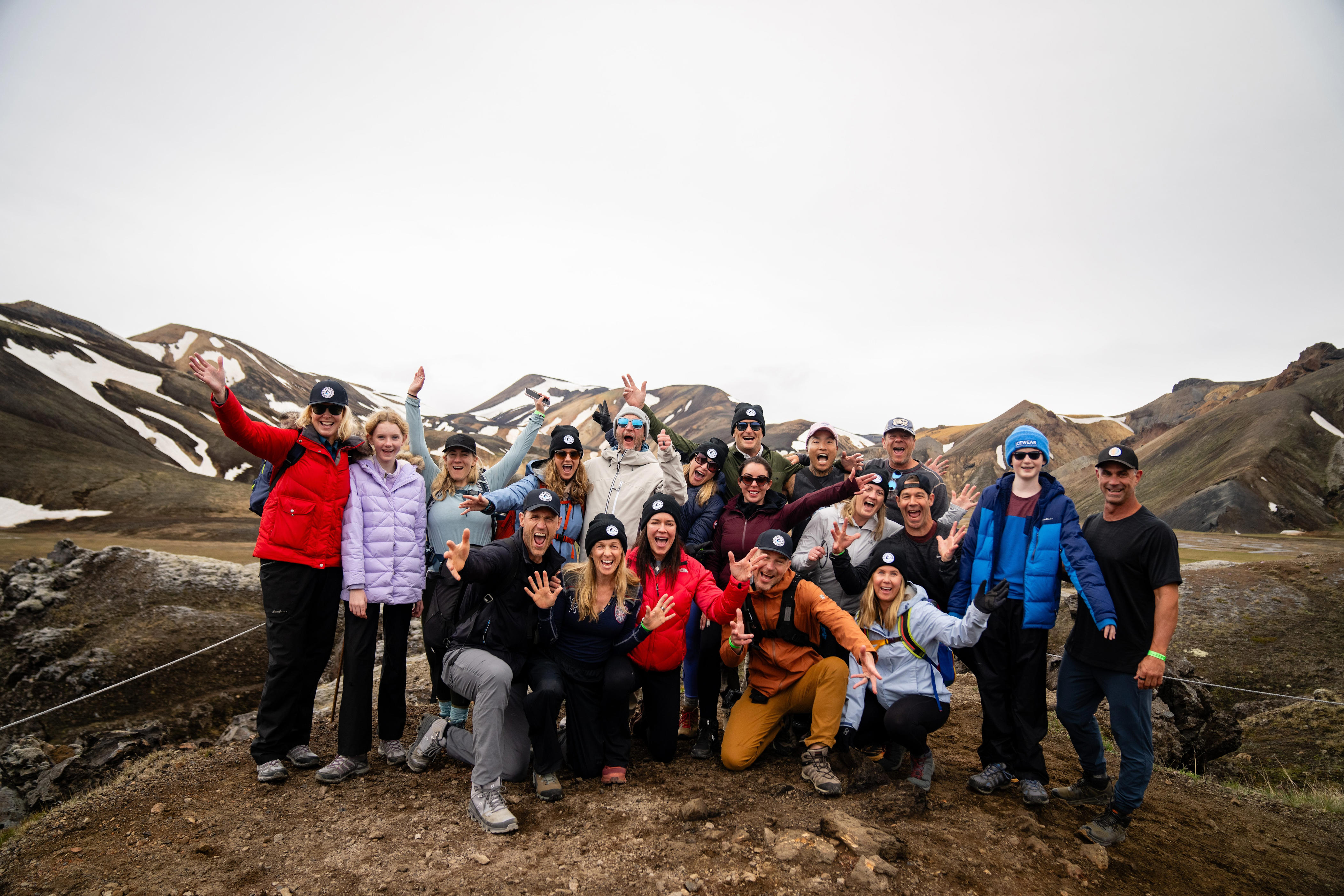 Brooks Laich with travel group