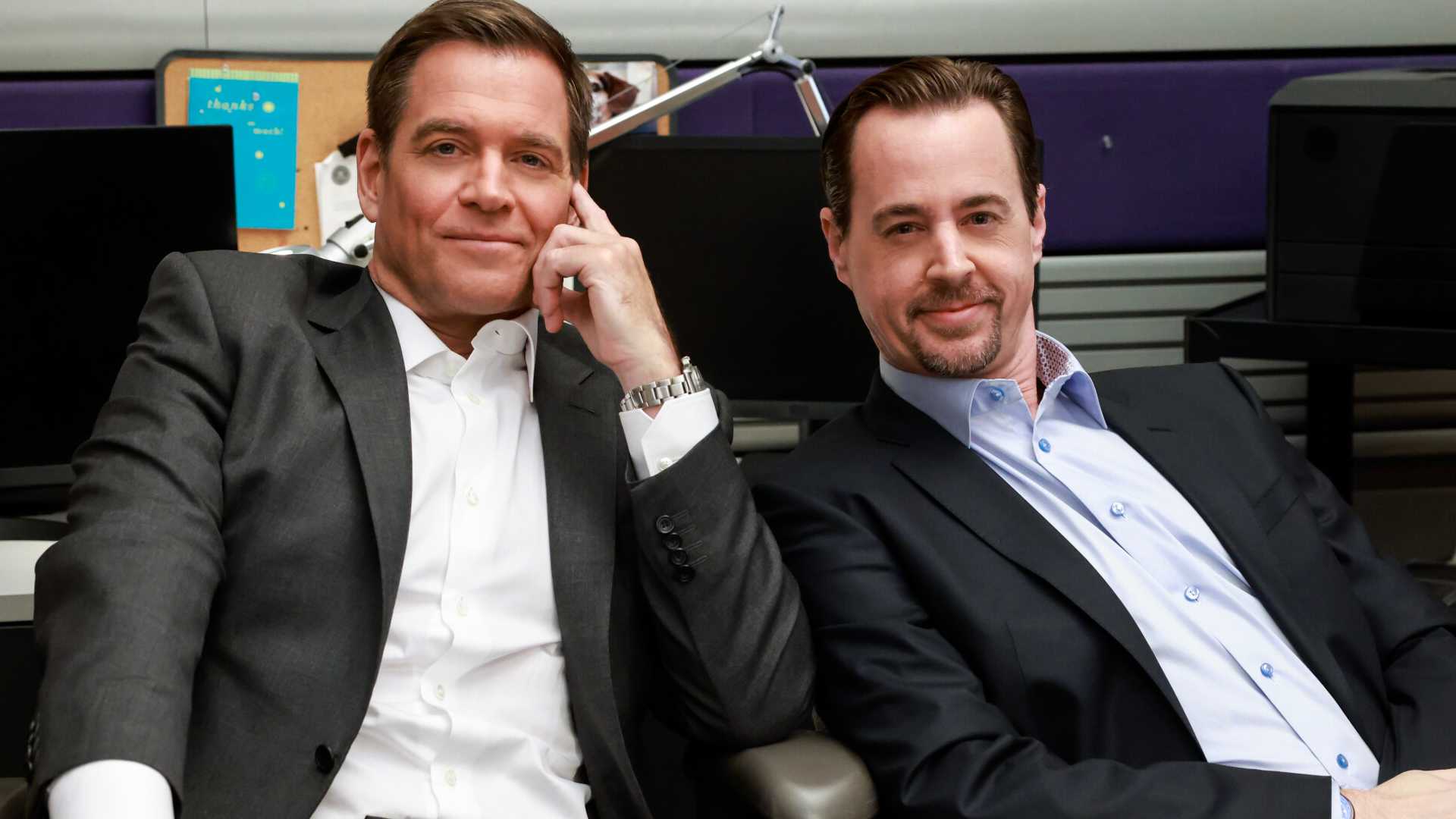 Michael Weatherly and Sean Murray in NCIS