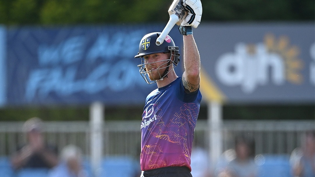 Ben Stokes battles cramps, scores first hundred after international retirement