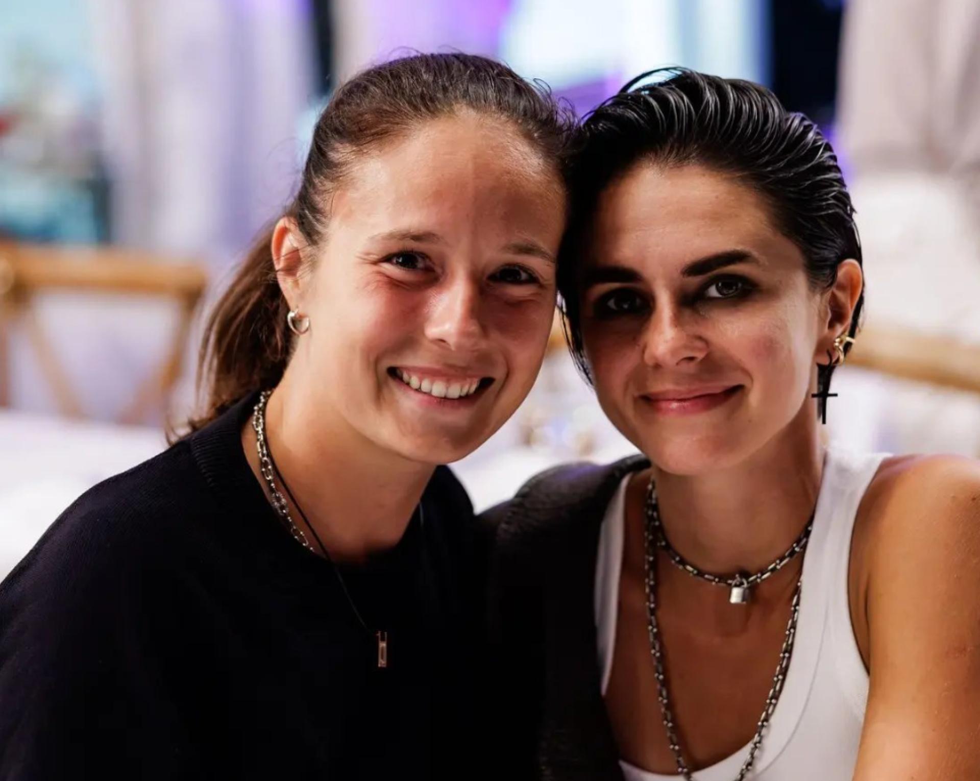 Daria Kasatkina and her partner Natalia Zabiiako