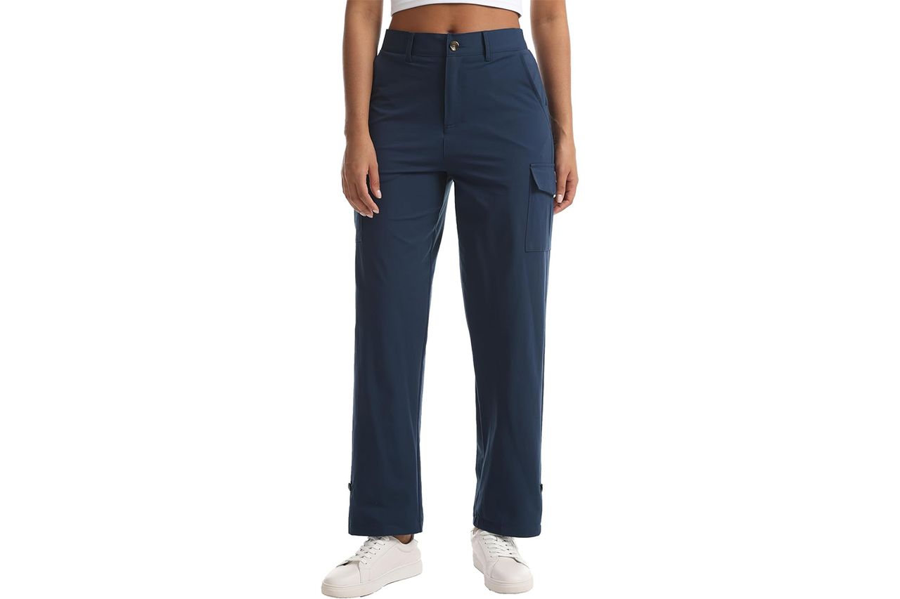 Yoglegins Women's Lightweight Hiking Work Cargo Pants