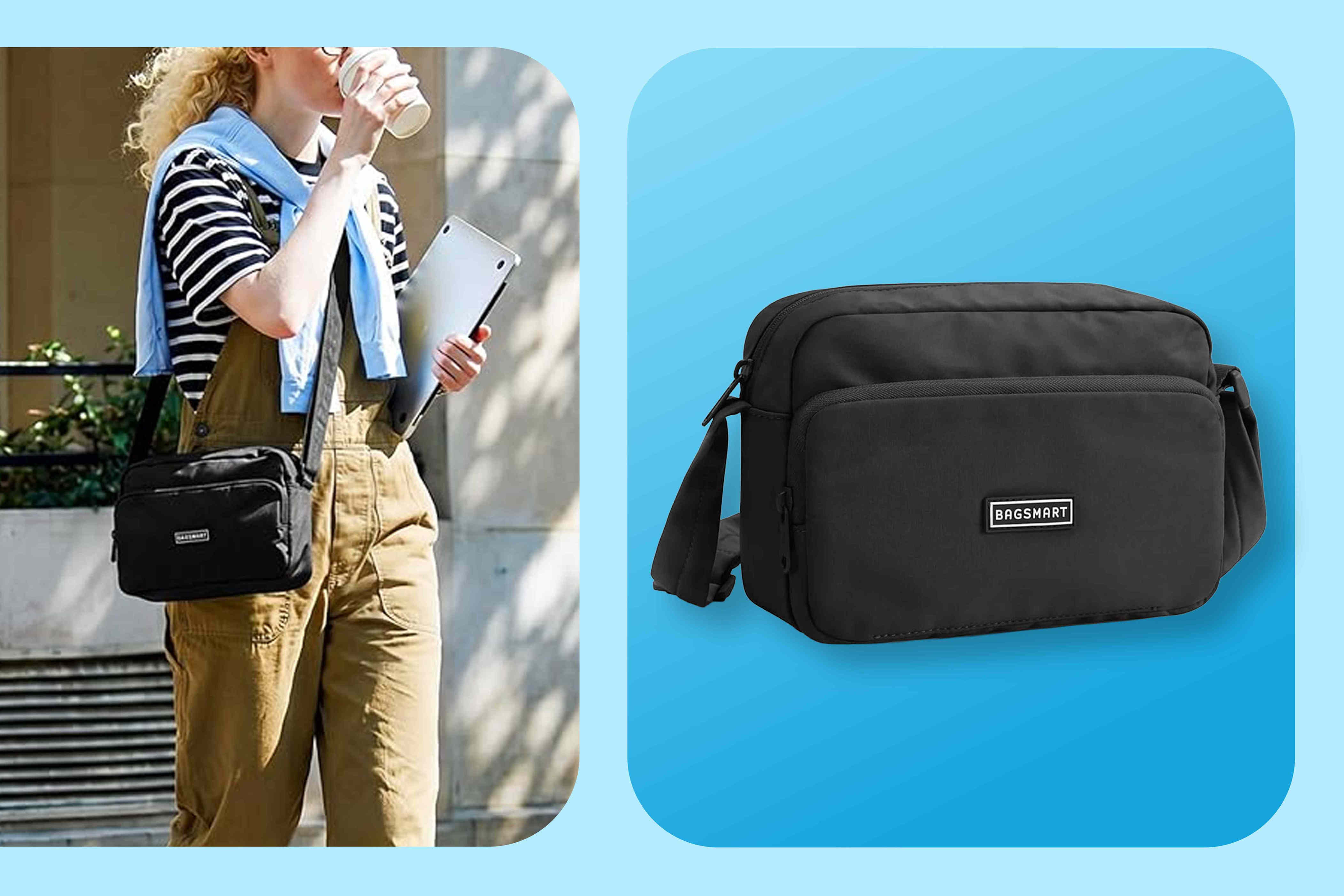 Need to bring an extra purse on vacation? This clever crossbody bag is $11 and folds up to fit inside your carry-on