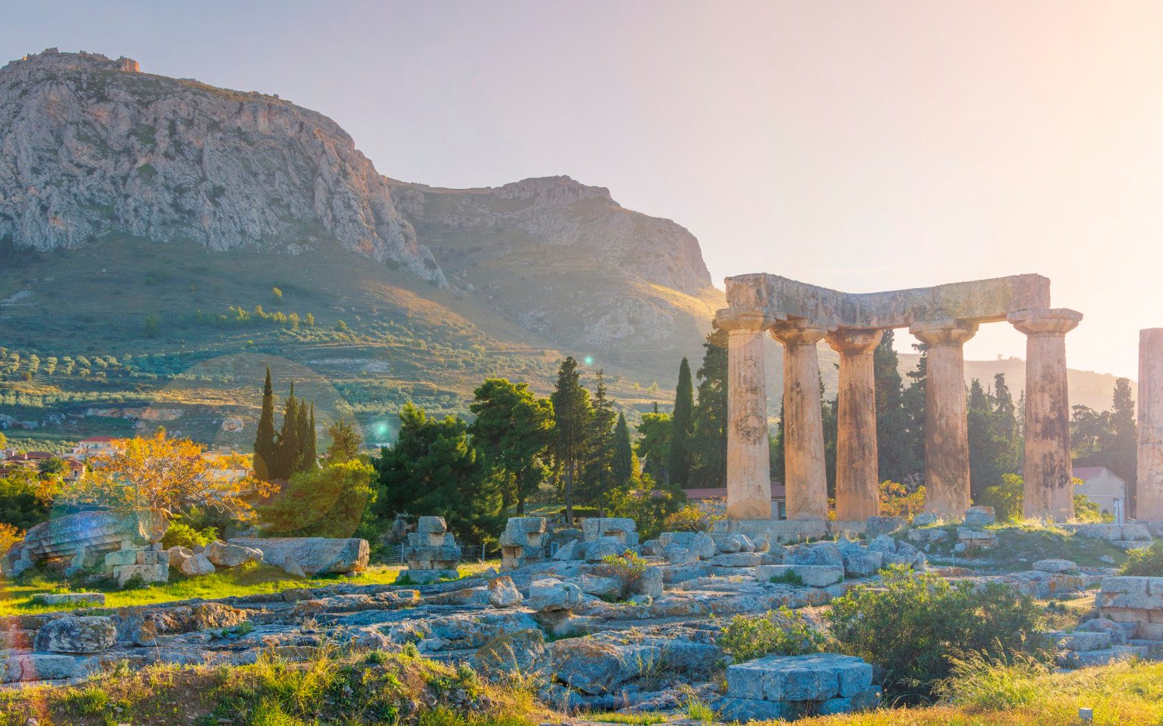 The ruins of the Temple of Apollo
