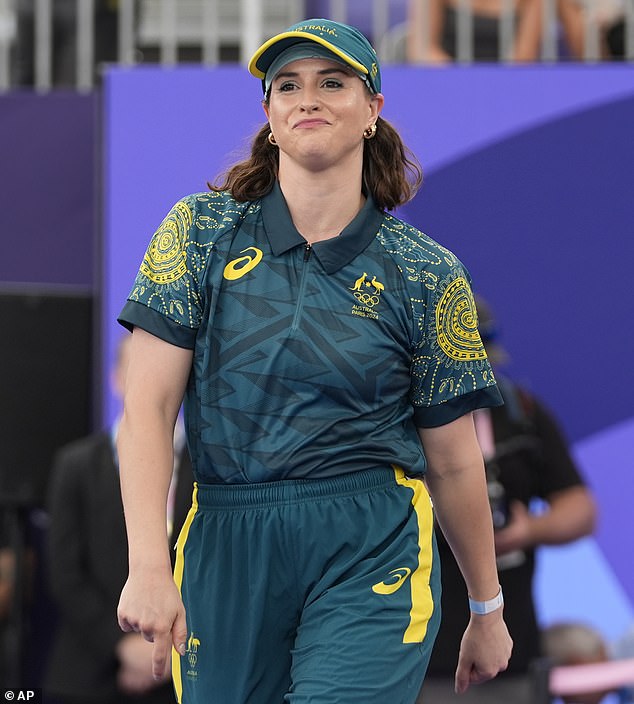 Gunn is the brother or viral Olympic breakdancer Rachael 'Raygun' Gunn (above)