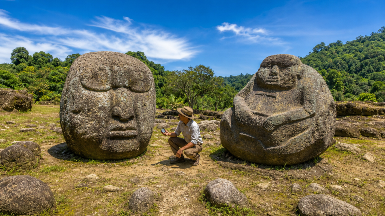 Guatemala's 4,000-year-old statues with magnetic navels nobody can explain