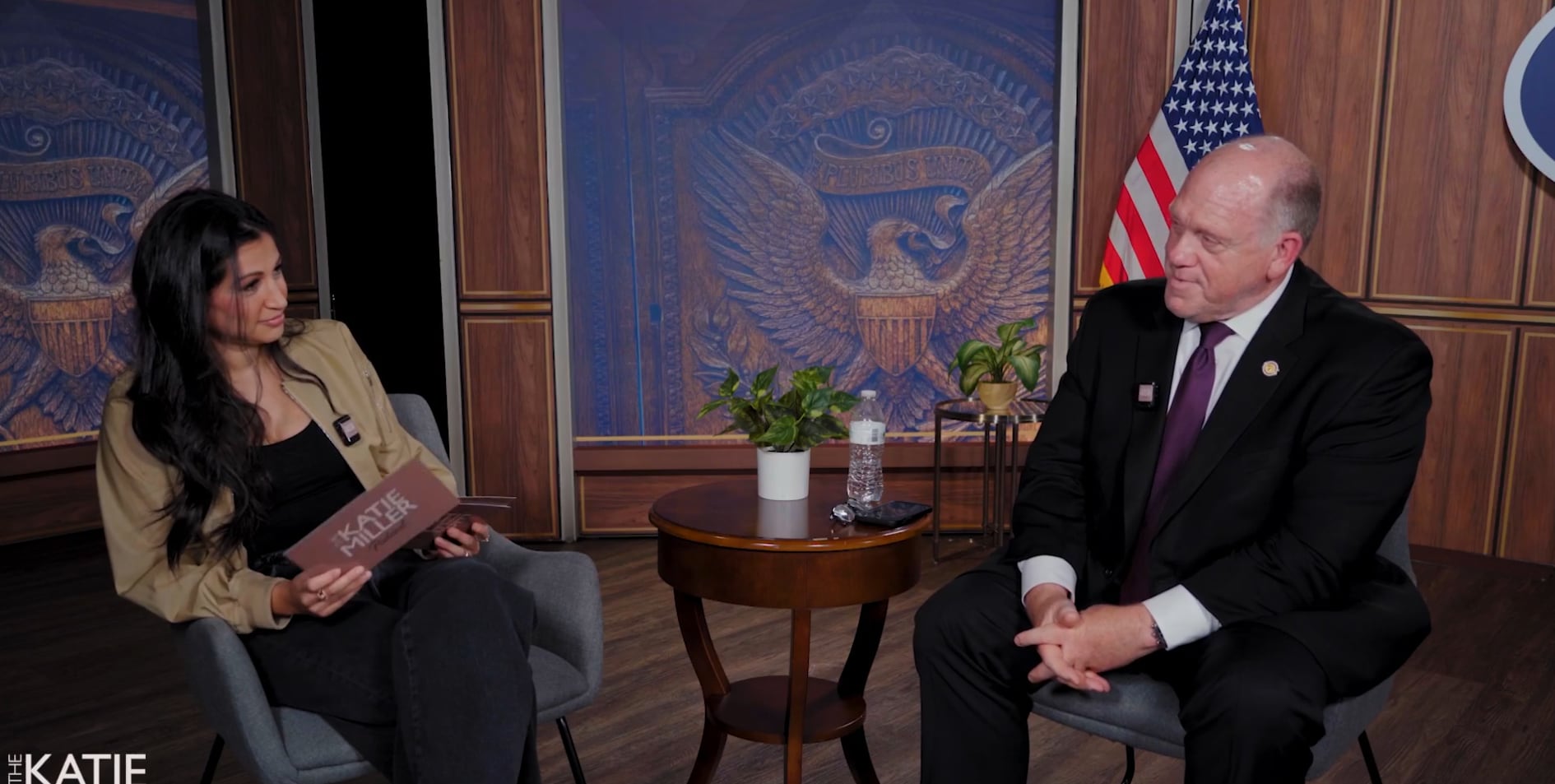 Tom Homan told Miller that ICE agents are no longer in airports. / The Katie Miller Podcast