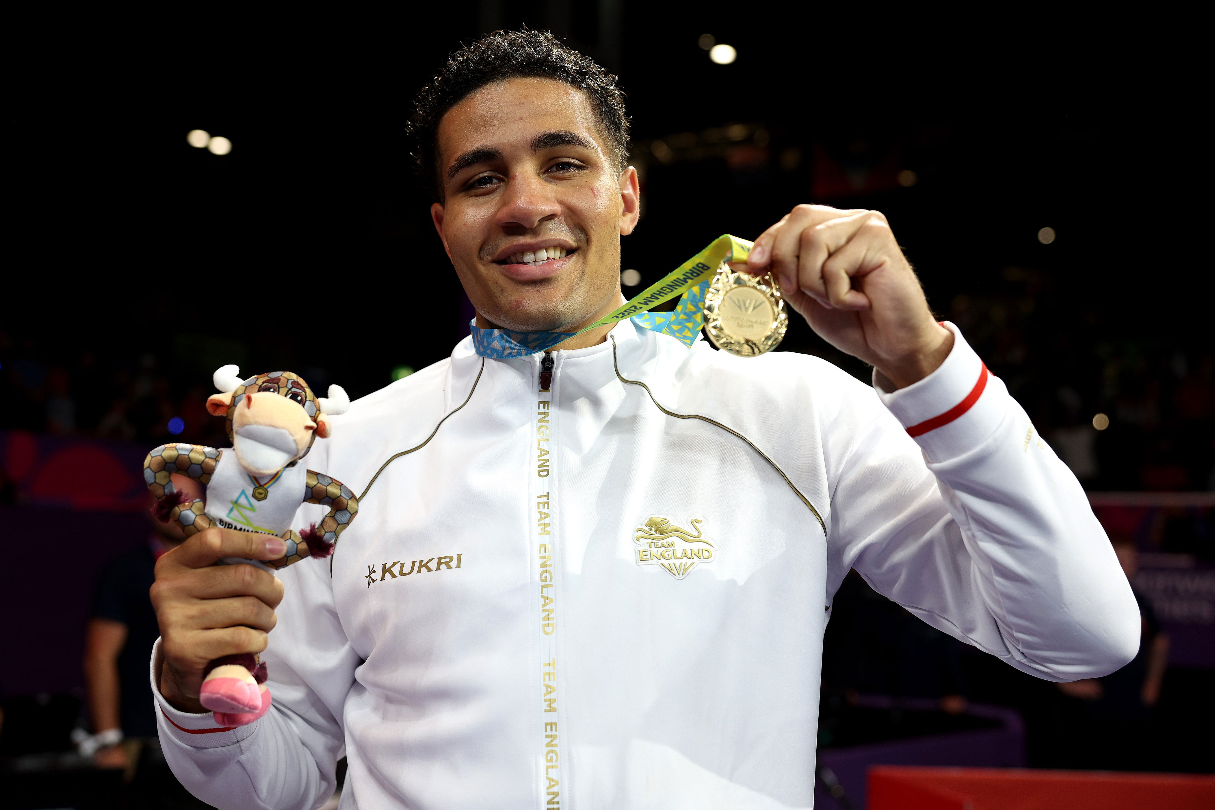 Orie after winning Commonwealth boxing gold in 2022 (Getty)