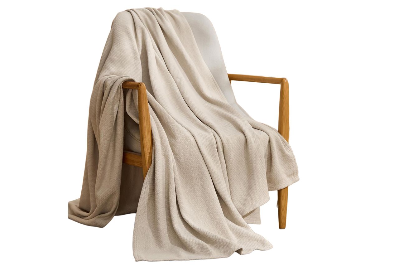 Bedsure GentleSoft 100% Cotton Large Throw Blanket