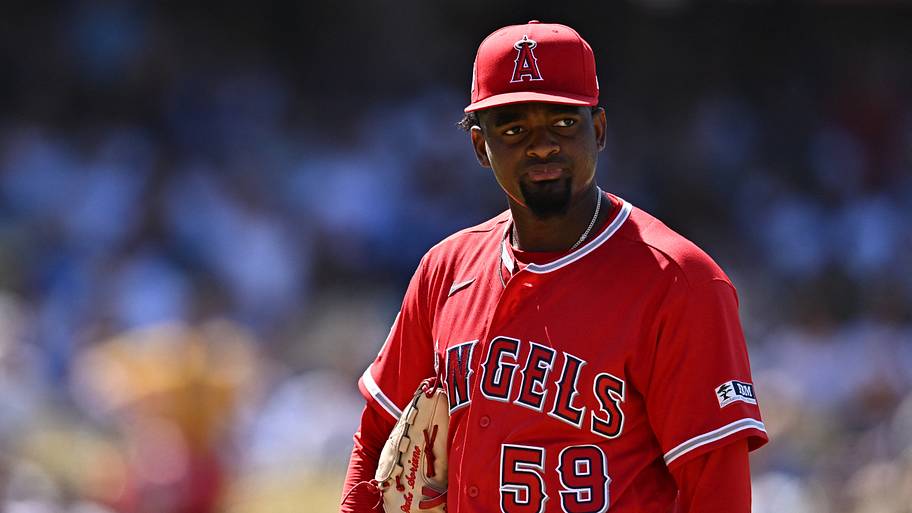 Los Angeles Angels pitcher Jose Soriano