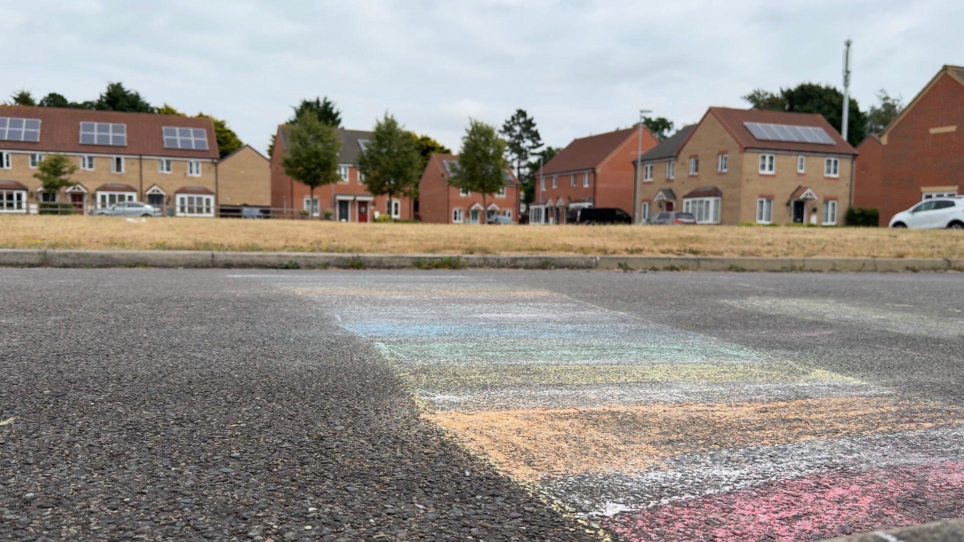 Children regularly play on a communal area in Viscount Close, Pinchbeck