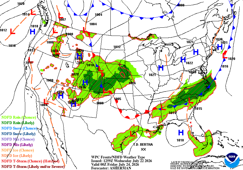 Heavy rain on the way for the end of the week