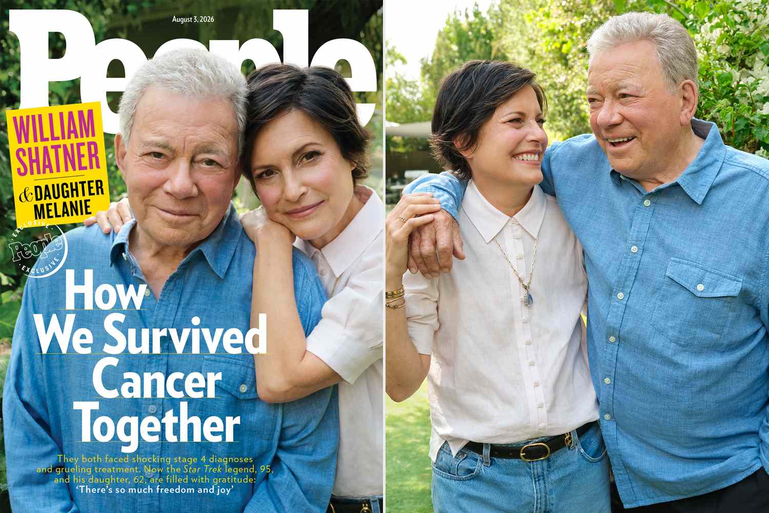 William Shatner, 95, and his daughter Melanie, 61, reveal they fought stage 4 cancer at the same time (exclusive)