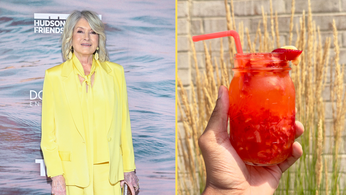 Martha Stewart's refreshing strawberry ginger smash has one genius twist