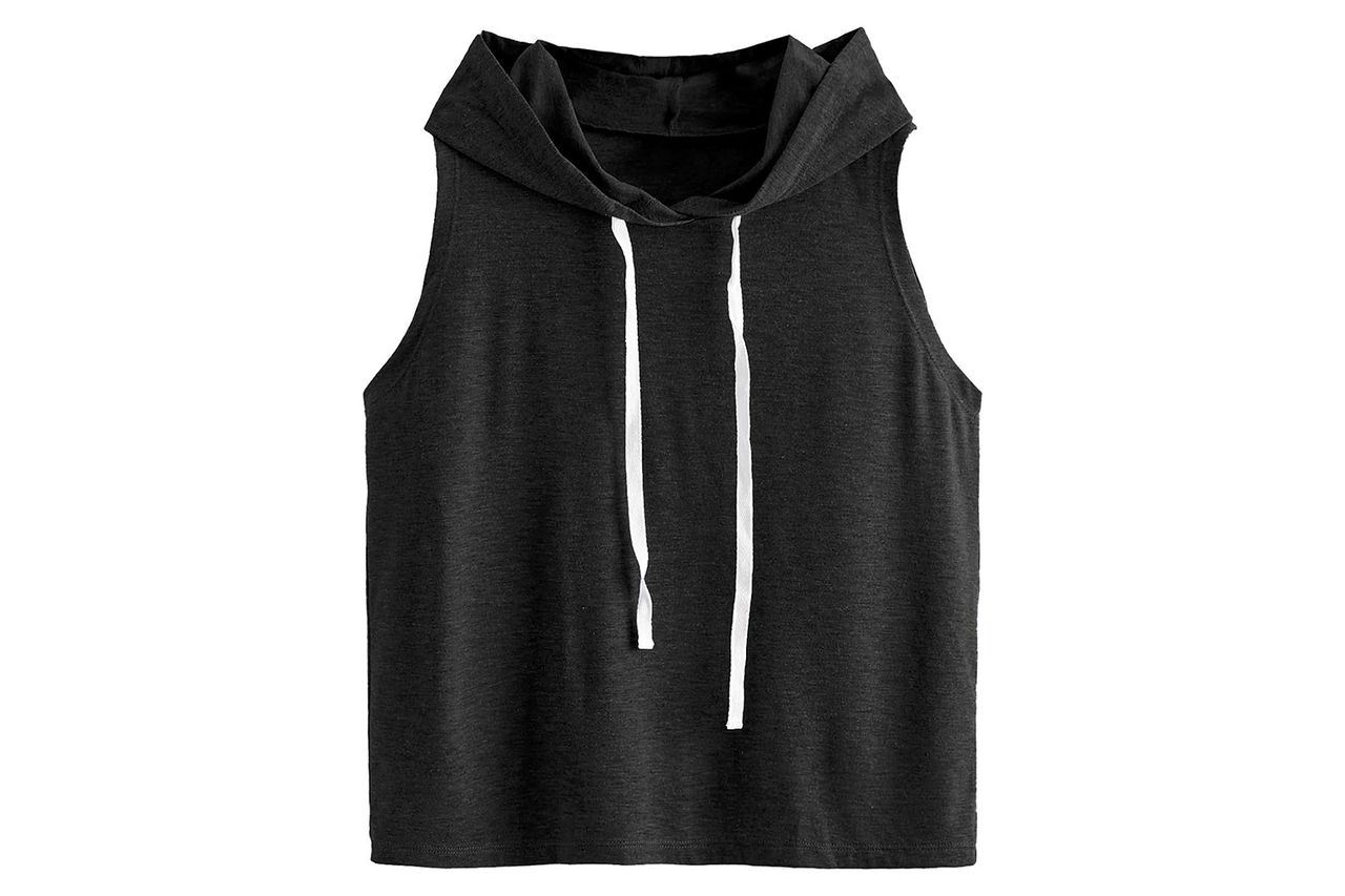 SweatyRocks Sleeveless Hooded Tank Top