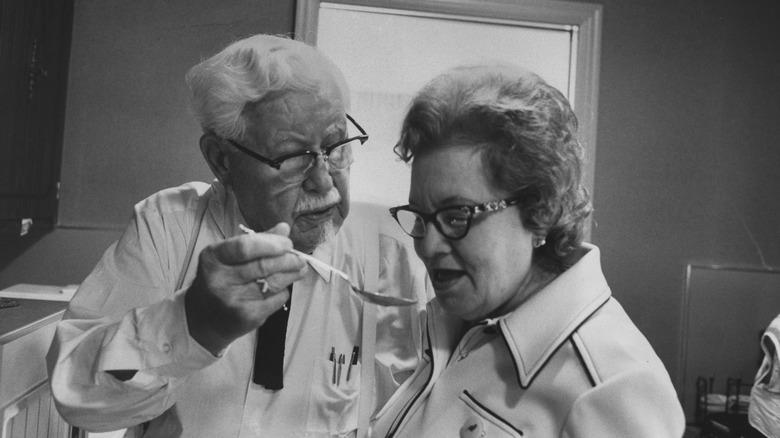 Colonel Sanders and his wife