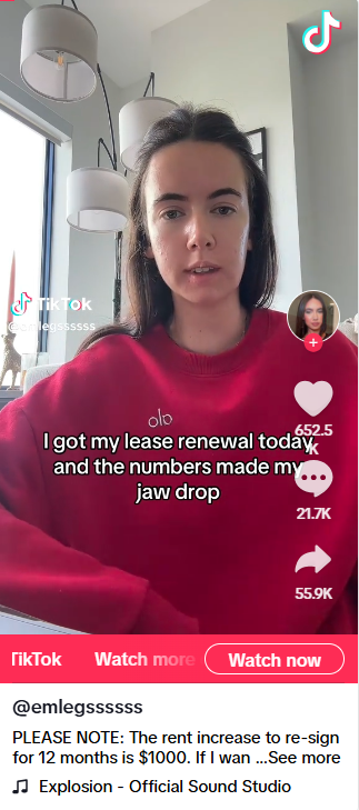 Woman Gets Lease Renewal—What She Sees Makes Her ‘Jaw Drop’