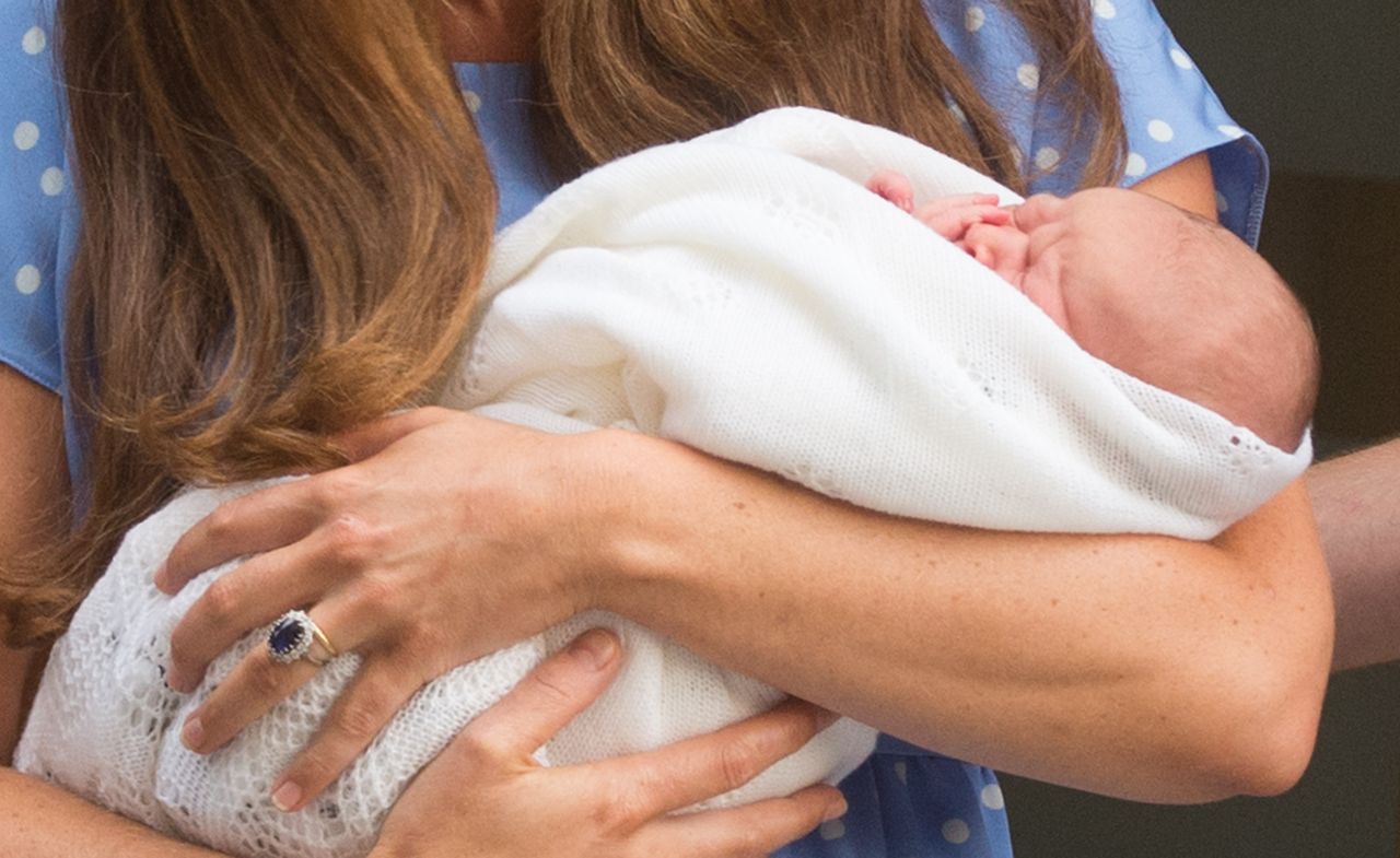 Prince George at one day old on July 23, 2013.