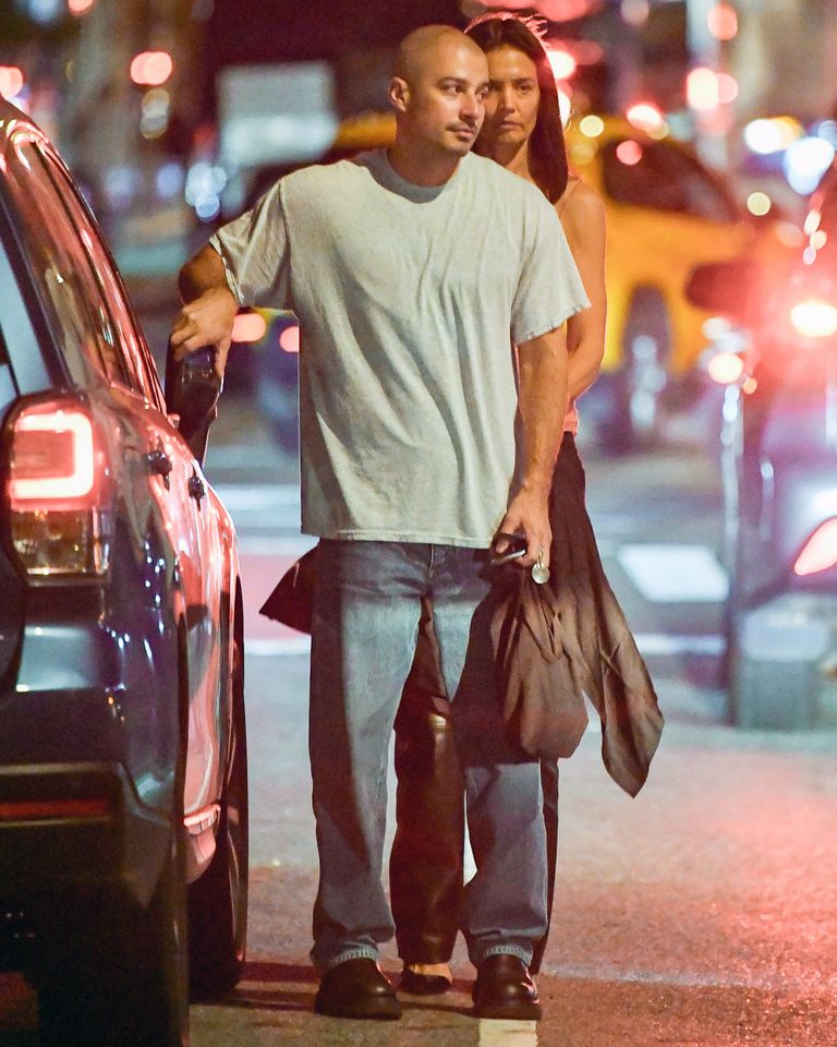 Katie Holmes and artist Jason Bard Yarmosky