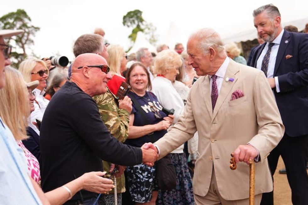 Charles met with members of the public (Aaron Chown/PA) (PA Wire/PA Images - Aaron Chown)