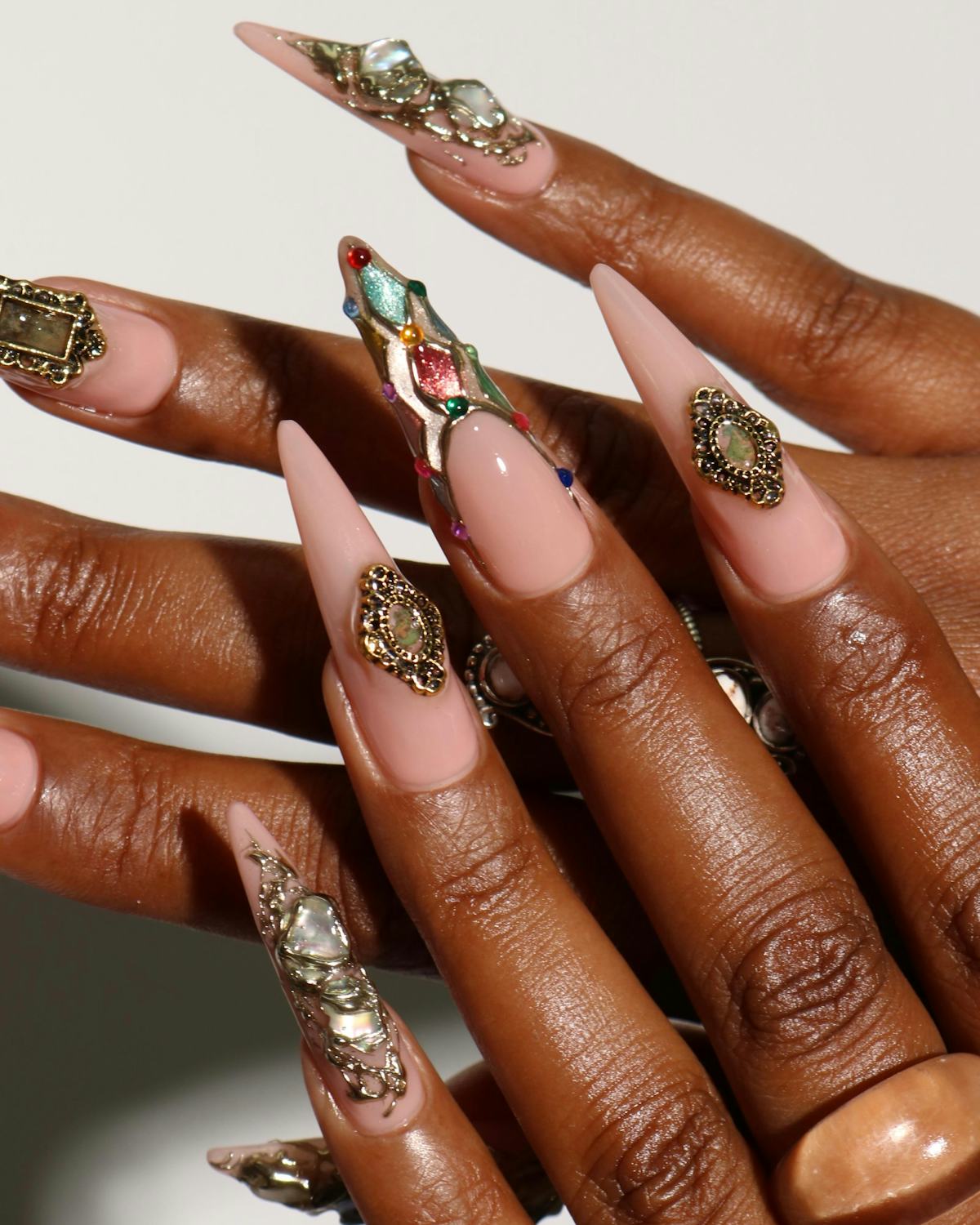 Baroque Nails Are This Summer's Most Luxurious Manicure Trend