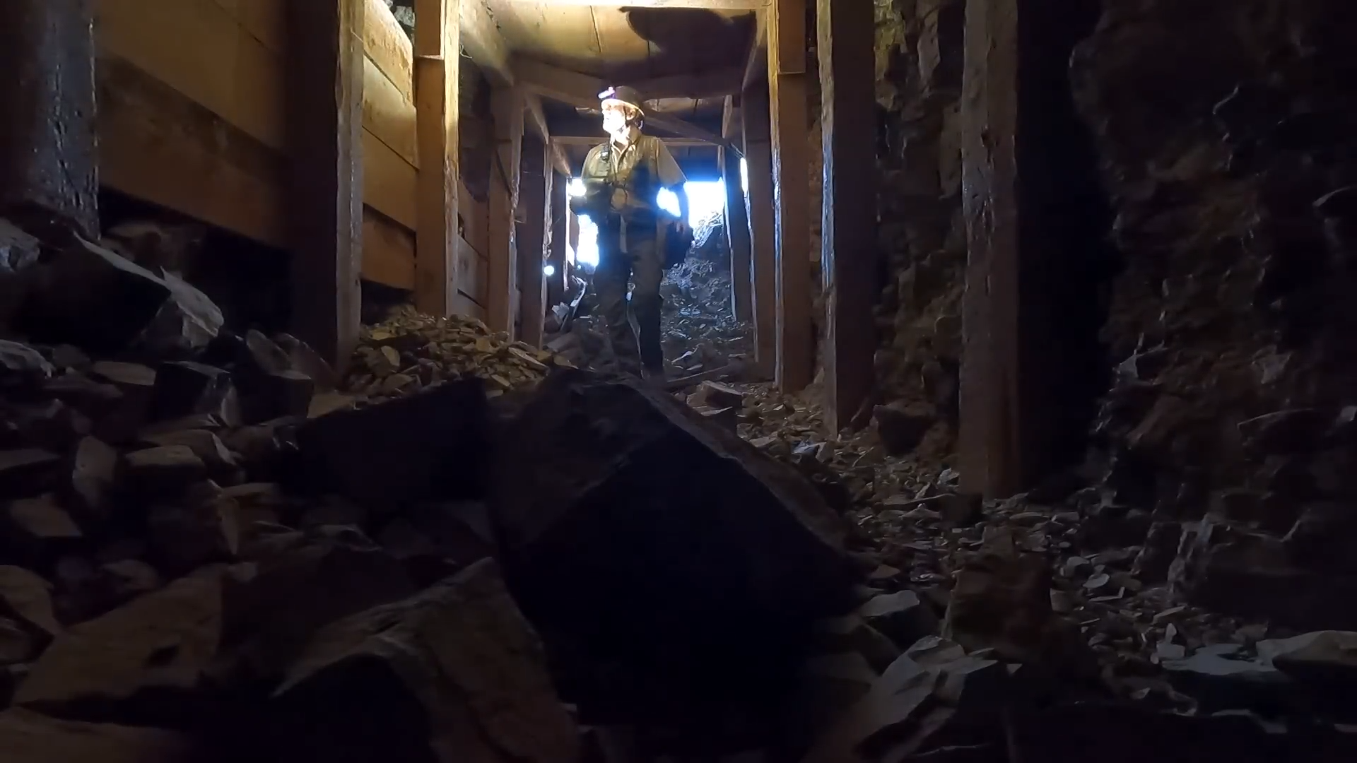 They entered the collapsing gold tunnel, knowing the exit could disappear