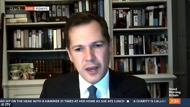 Reform UK's shadow chancellor Robert Jenrick is interviewed on ITV's Good Morning Britain