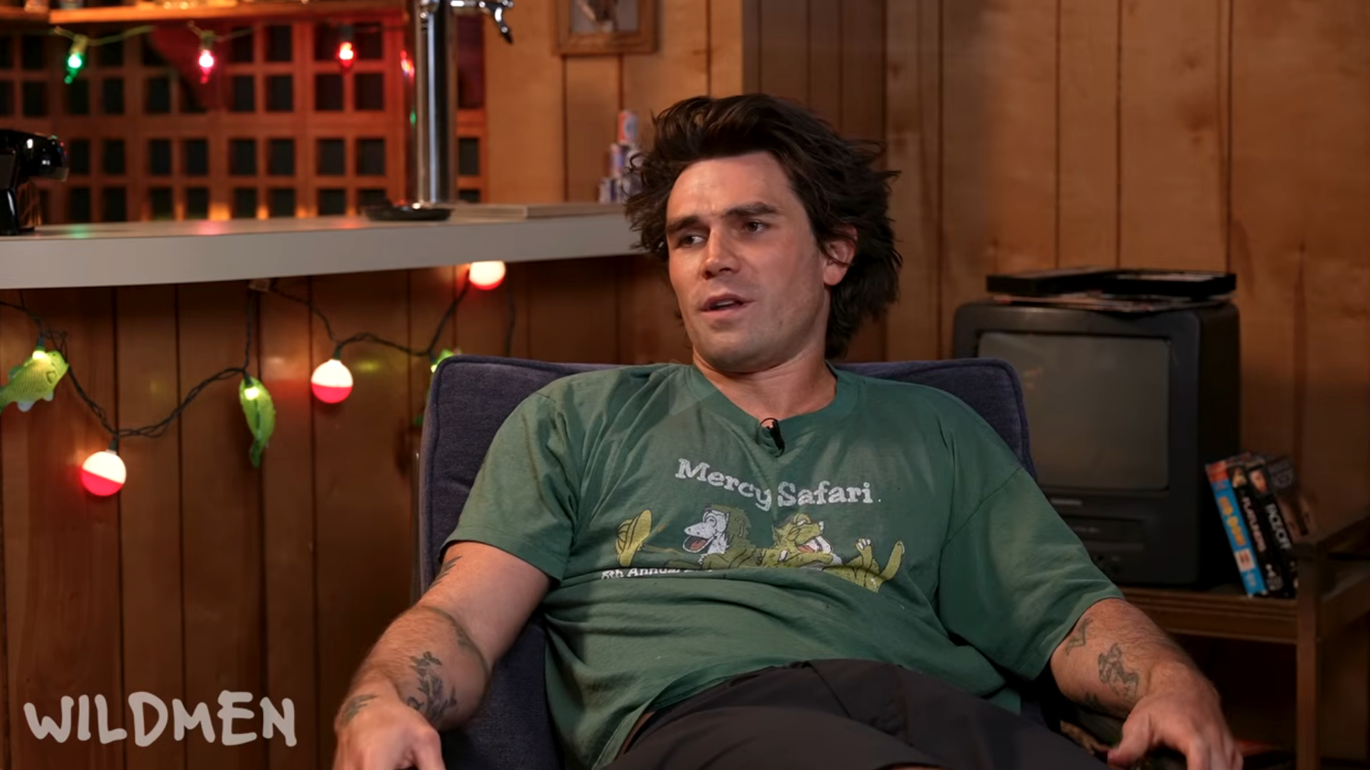 KJ speaking on a podcast