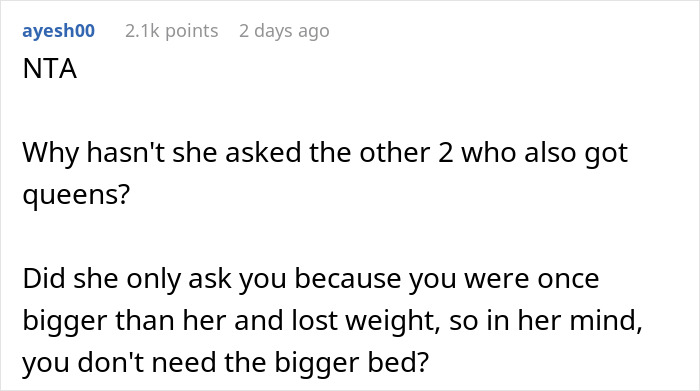 Obese Woman Turns To Friend Asking To Switch B&B Rooms, Ends Up Sobbing Instead