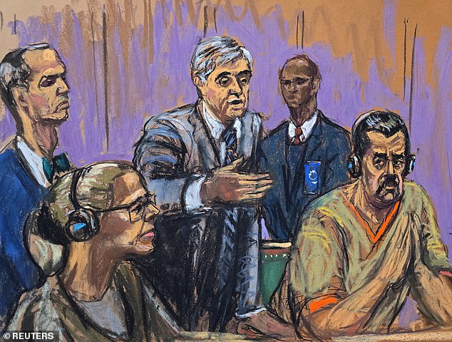 The couple, pictured in a court sketch from their last hearing, are accused of running a cartel of Venezuelan officials that flooded the US with cocaine