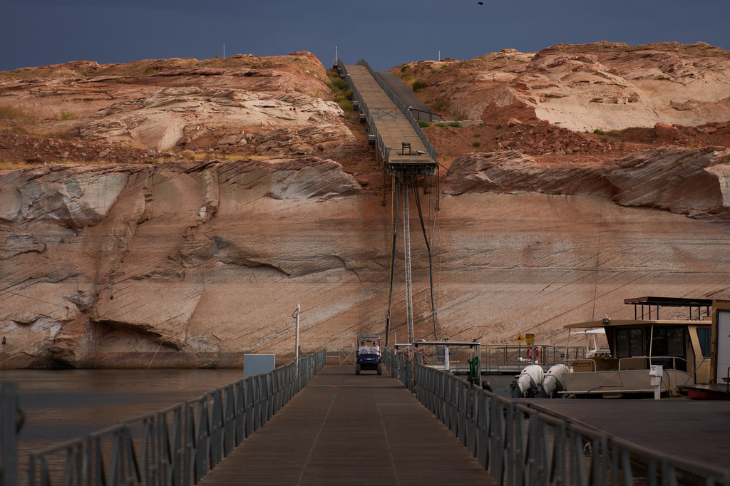 APTOPIX Climate Lake Powell Marina Changes