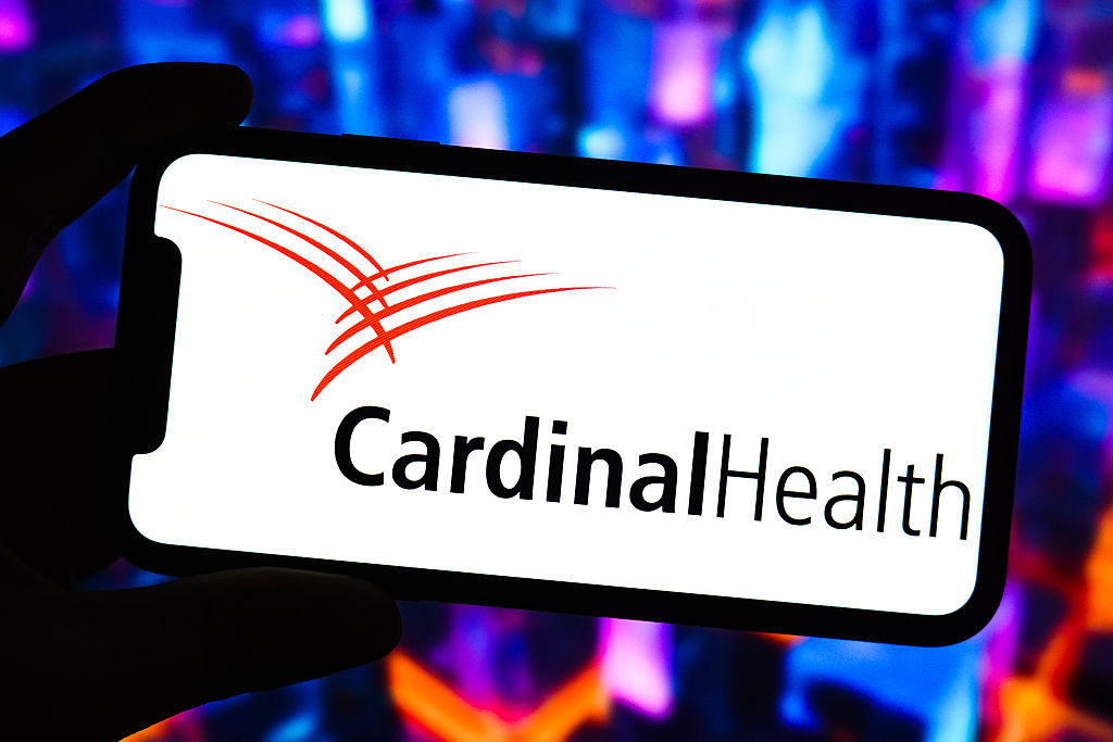 Cardinal Health logo on a smartphone