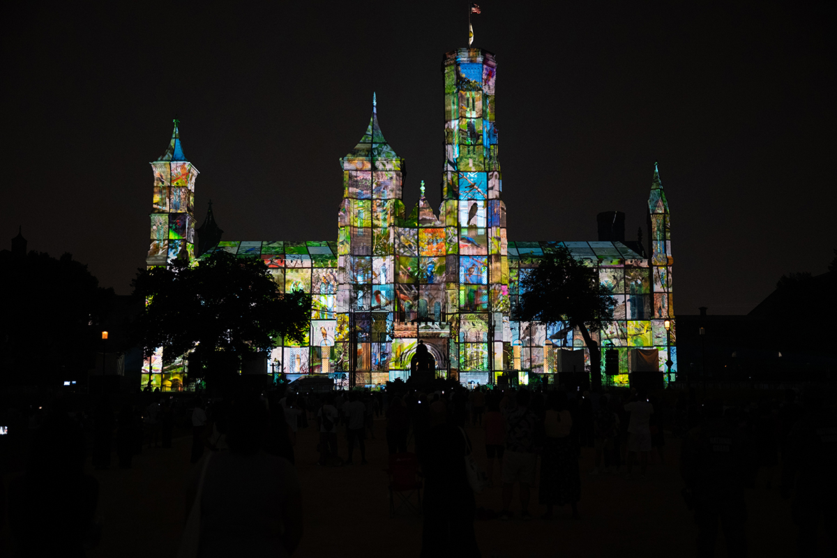 Anadol’s project asks what would happen “if the Castle itself could learn from its collections”?