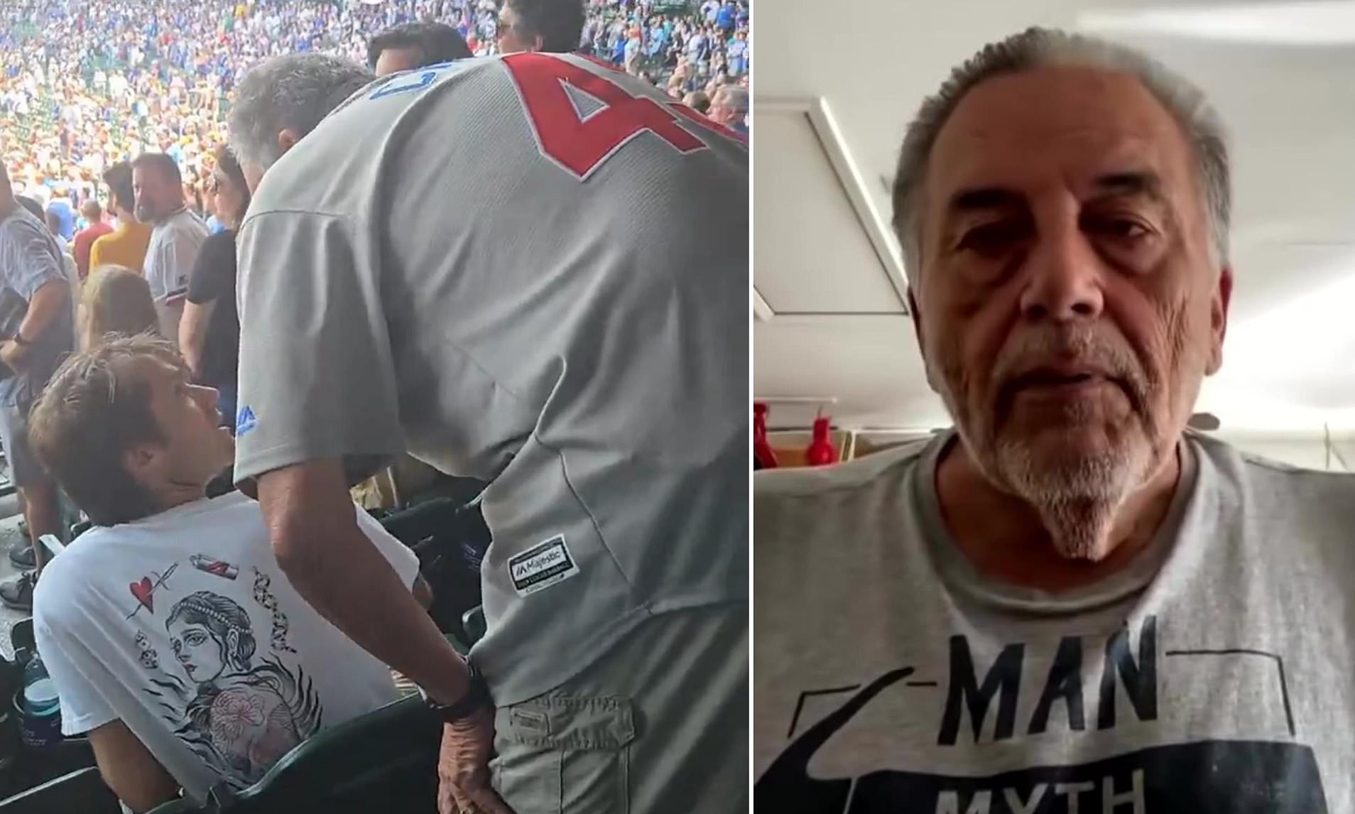 Cubs fan who slapped young supporter breaks his silence