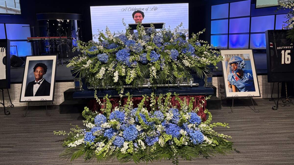 Family And Supporters Gather For Nolan Wells’ Funeral