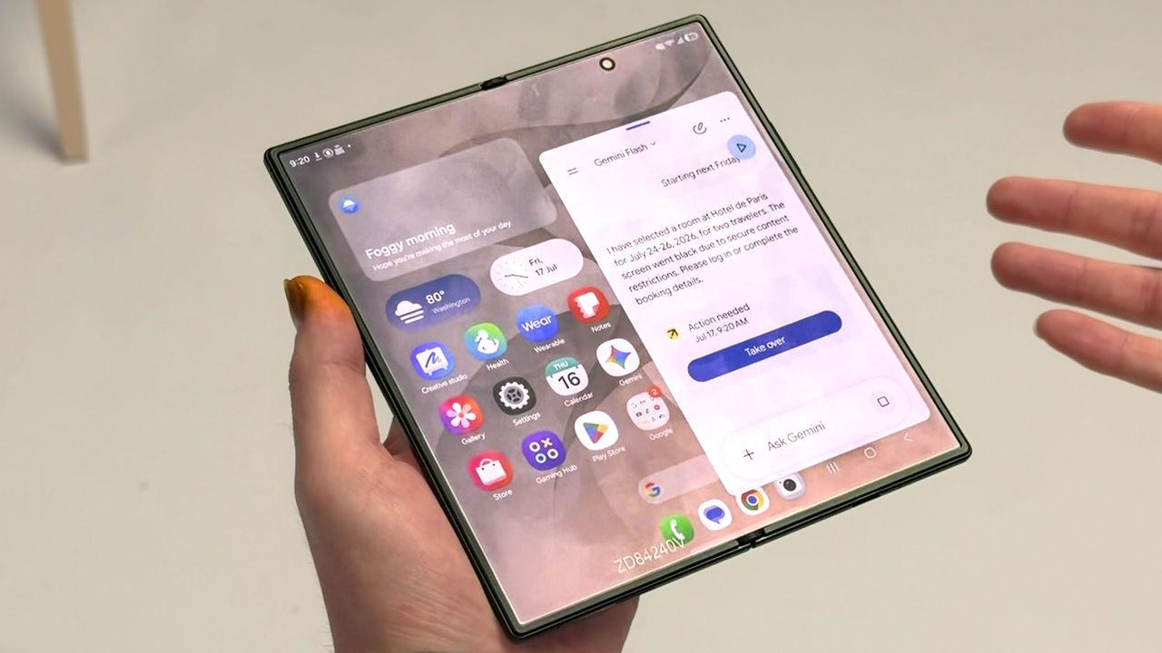Samsung just added automated tasks and Gemini Notebook to Galaxy Z Fold 8 — here's what they can do