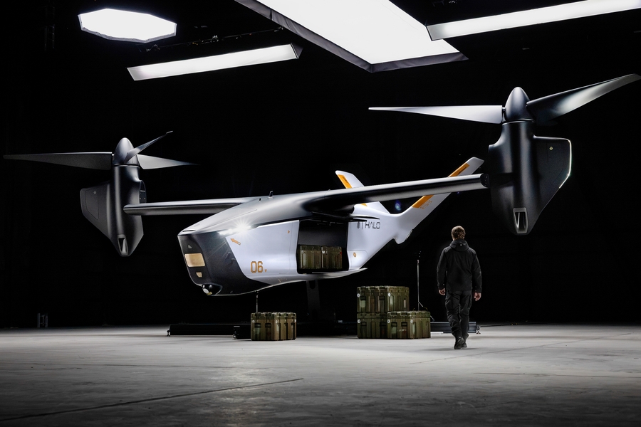 Halo is the commercial version of a new autonomous vertical takeoff and landing aircraft platform developed with defense technology company Anduril.