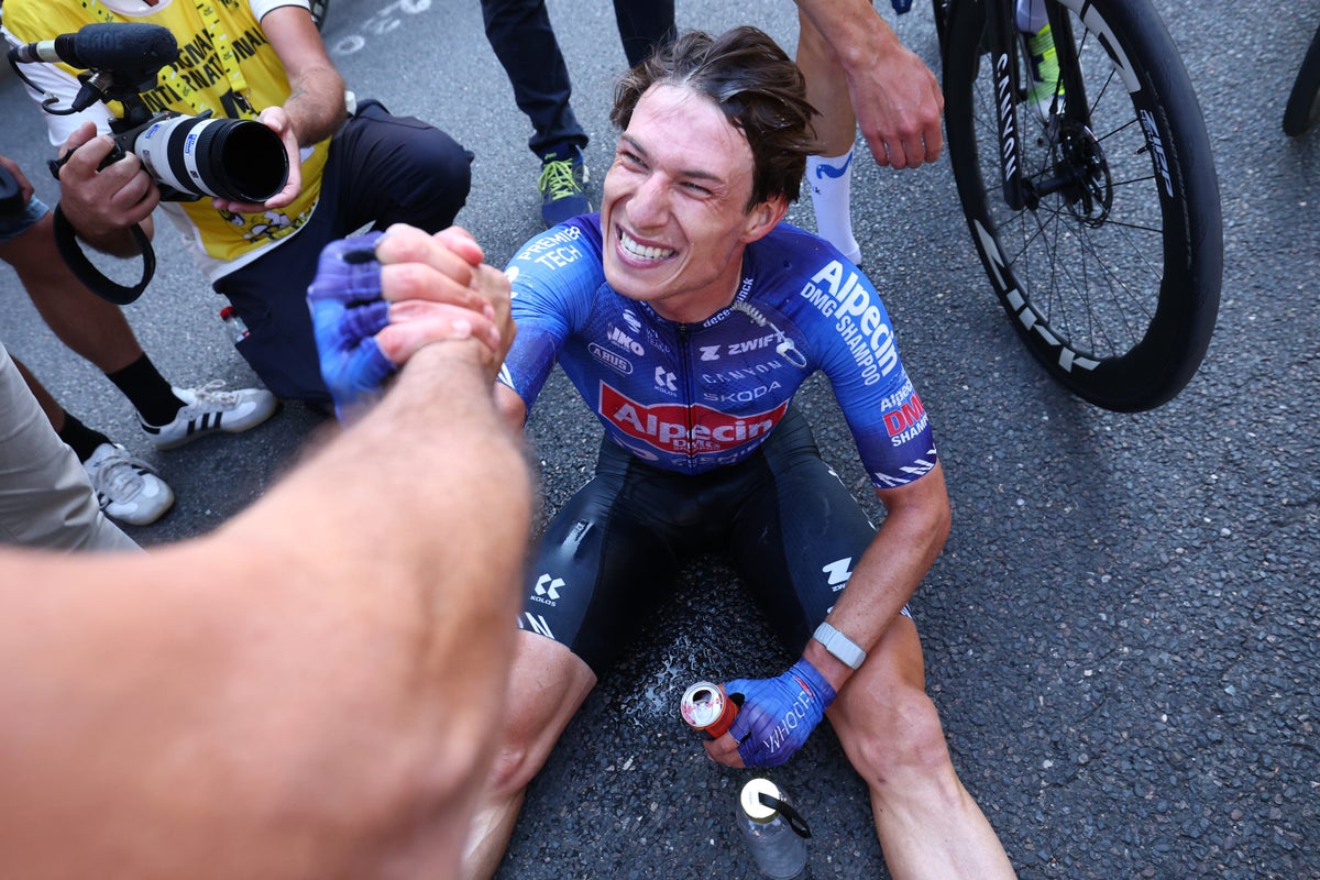 Philipsen ends Tour de France frustration with overdue stage win