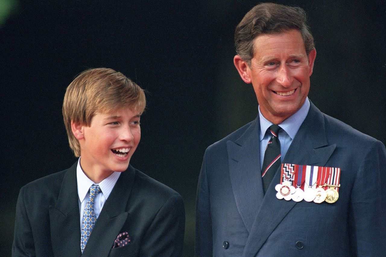 The Prince Of Wales & Prince William Attend The Vj Day 50Th Anniversary Celebrations In London.