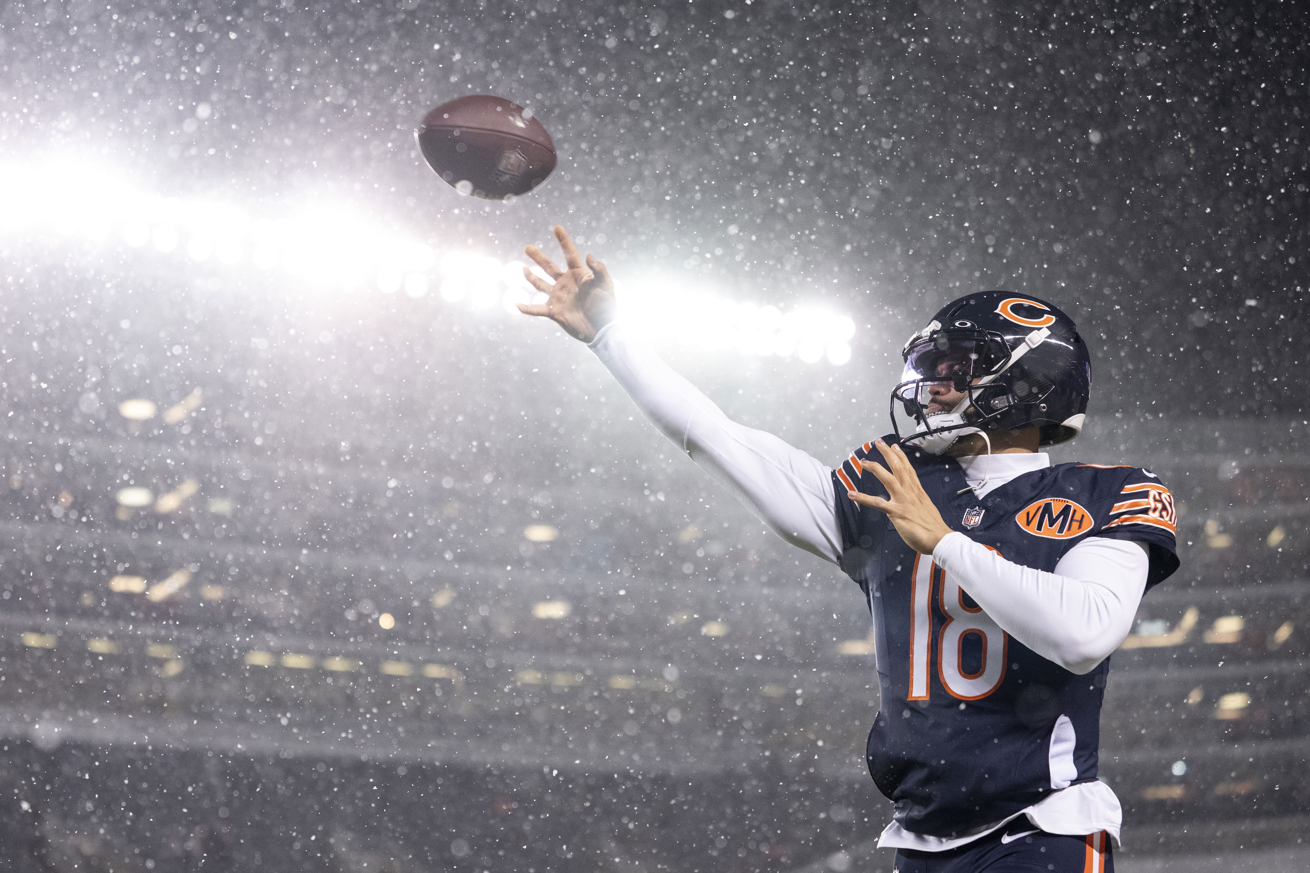 Caleb Williams had 27 touchdowns and seven interceptions last season. (Photo by Michael Owens/Getty Images)