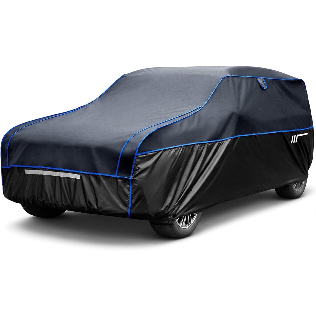 I don't have a garage, so this $150 hail cover is how I'm protecting my car