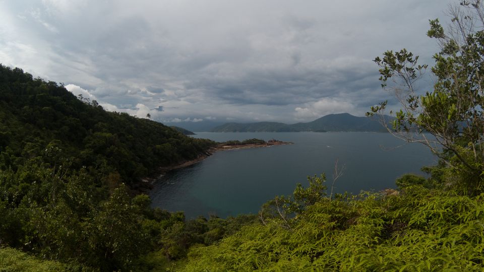 A view from the Trail of the Seven Beaches showcases the lush foliage of the Mata Atlântica. - Leoaraujo7/iStockphoto/Getty Images