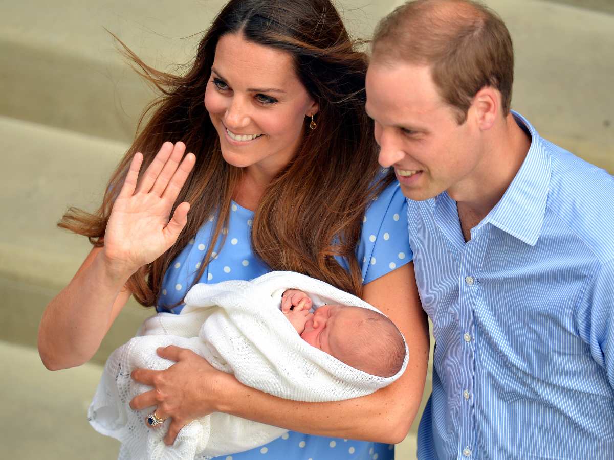 Prince William, Duke of Cambridge, and Catherine, Duchess of Cambridge with Prince George. (Image Source: Getty Images | WPA Pool )